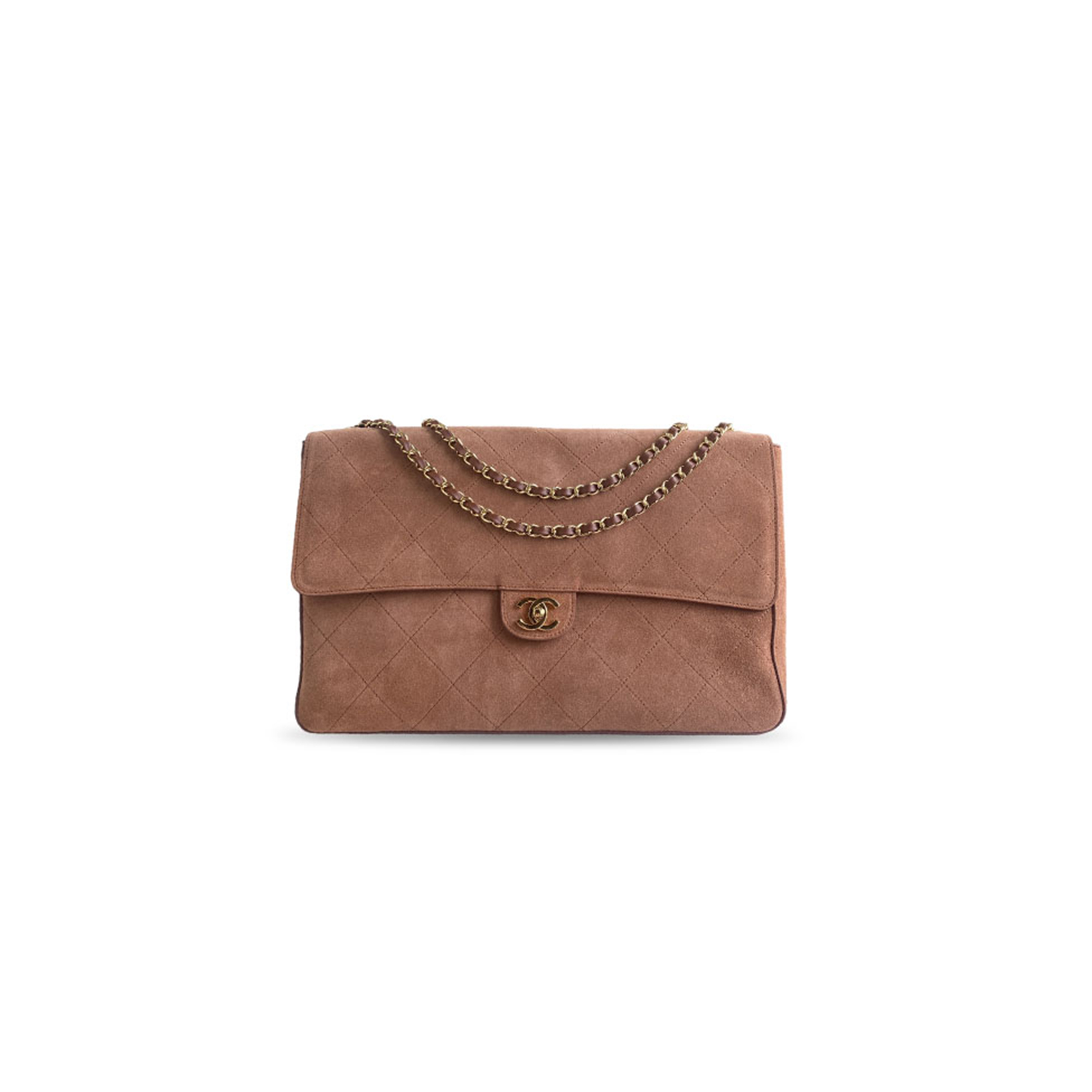 CHANEL LARGE SOUPLISSIMO OVERSIZED FLAP BAG IN SUEDE AND CALFSKIN AS6234 (39*24*11cm) 